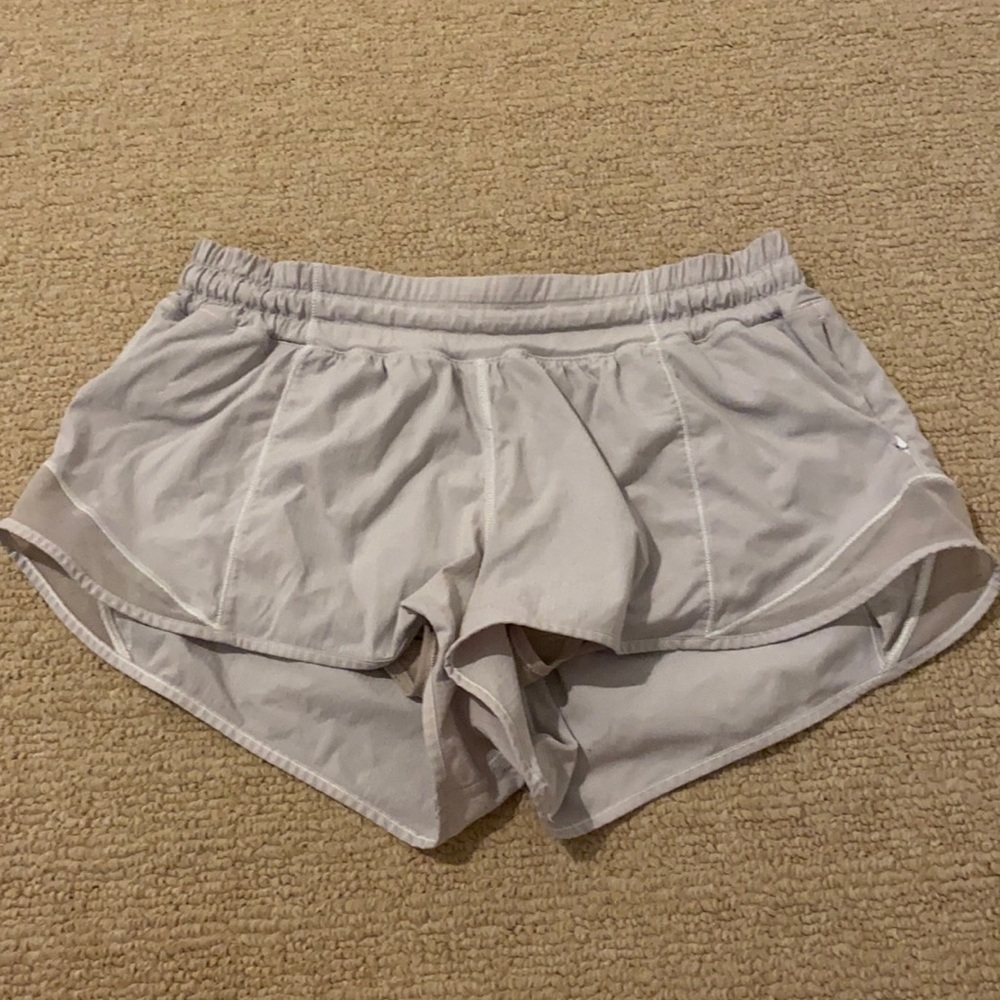 white hotty hot shorts 2.5 inch